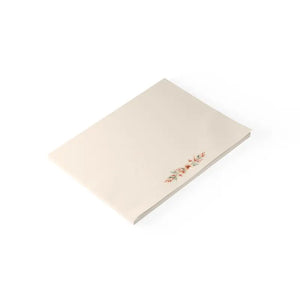 Paper Products - Floral Corner Sticky Notes - Peach Blush Calming Pads - Dipaliz