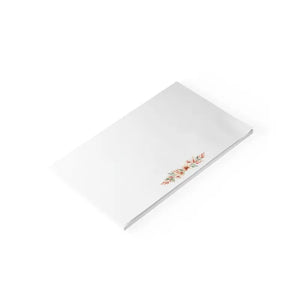 Paper Products - Floral Corner Sticky Notes - Peach Blush Calming Pads - Dipaliz