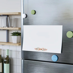 Paper Products - Floral Corner Sticky Notes - Peach Blush Calming Pads - Dipaliz