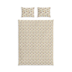 Floral Cotton Bed Set – Vintage Rose Pattern - Dipaliz - Bedding Sets