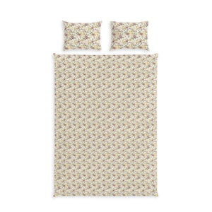 Floral Cotton Bed Set – Vintage Rose Pattern - Dipaliz - Bedding Sets
