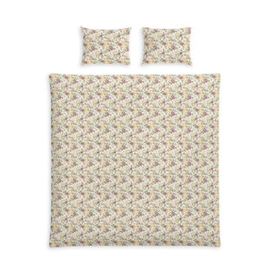 Floral Cotton Bed Set – Vintage Rose Pattern - Dipaliz - Bedding Sets