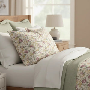 Floral Cotton Bed Set – Vintage Rose Pattern - Dipaliz - Bedding Sets