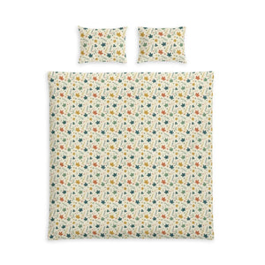 Floral Cotton Bed Set – Vintage Wildflower - Dipaliz - Bedding Sets