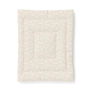 Floral Cotton Comforter – Green Vintage Blossom - Dipaliz - Quilts & Comforters