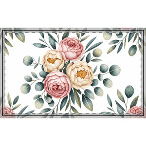 Floral Cotton Fabric - Soft Bright Combed Pima - Dipaliz - 29’’ × 18’’