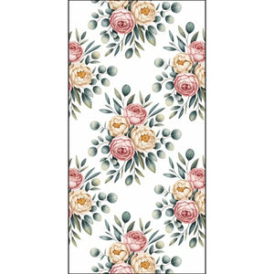 Floral Cotton Fabric - Soft Bright Combed Pima - Dipaliz - 54’’ × 108’’