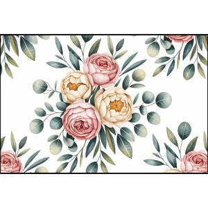 Floral Cotton Fabric - Soft Bright Combed Pima - Dipaliz - 54’’ × 36’’