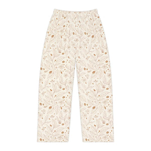 Soft Floral Cream Lounge Pajama Pants - Botanical - Dipaliz - Pajamas