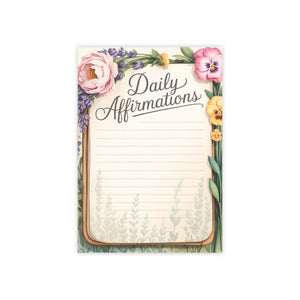 Floral Daily Affirmations Note Pads - Desk Decor - Dipaliz - Notepads