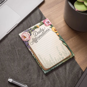 Floral Daily Affirmations Note Pads - Desk Decor - Dipaliz - Notepads