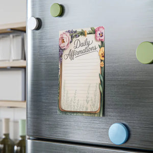 Floral Daily Affirmations Note Pads - Motivational Desk Essentials - Dipaliz - 4’’ x 6’’ / White - Notepads