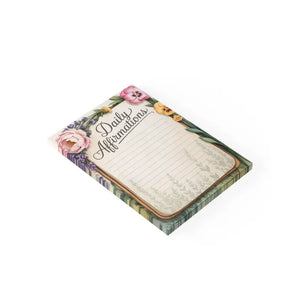 Floral Daily Affirmations Note Pads - Motivational Desk Essentials - Dipaliz - 4’’ x 6’’ / White - Notepads