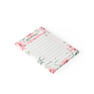 Vibrant Floral Daily Planner Note Pads - Colorful Desk Organization - Dipaliz - 4’’ x 6’’ / White - Sticky Notes