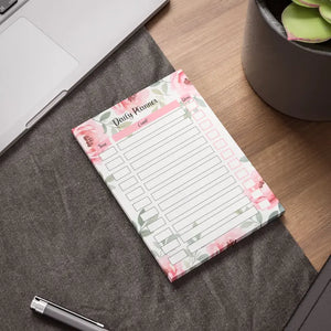 Vibrant Floral Daily Planner Note Pads - Colorful Desk Organization - Dipaliz - 4’’ x 6’’ / White - Sticky Notes