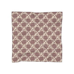 Floral Damask Polyester Scarf, Vintage Rose Pattern - Scarves & Shawls