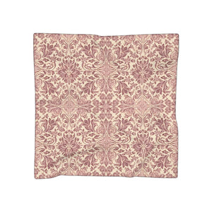 Floral Damask Scarf, Vintage Rose Pattern Lightweight Polyester - Scarves & Shawls