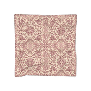 Floral Damask Scarf, Vintage Rose Pattern Lightweight Polyester - Scarves & Shawls