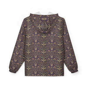 Floral Damask Windbreaker Jacket - Windbreakers