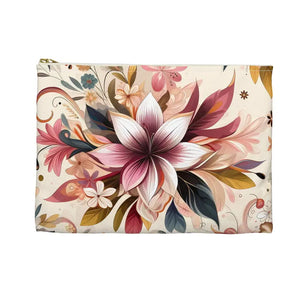 Stylish Floral Design Travel Pouch Durable Spun Polyester Dipaliz - Pouches