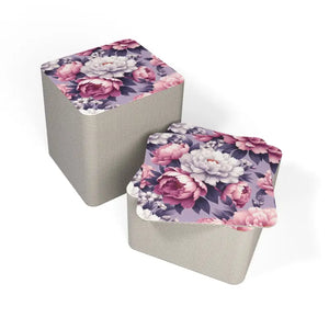 Floral Design Coasters - Elegant Home Decor Set - Dipaliz