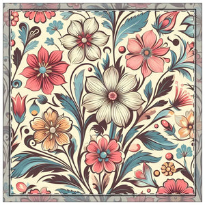 Floral Design Napkins - Elegant Table Decor - Dipaliz - 18’’ × / 4-piece Set - Cloth