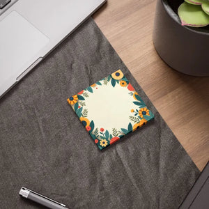 Fresh Floral Design Sticky Notes - Trendy Fashion Workspace - Dipaliz
