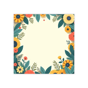 Fresh Floral Design Sticky Notes - Trendy Fashion Workspace - Dipaliz