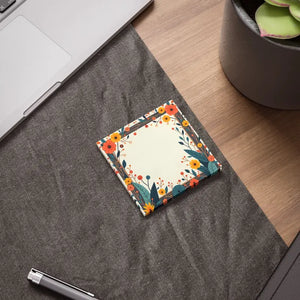 Floral Design Sticky Note Pads - Cheerful Organization - Dipaliz - 3’’ x / White - Notes