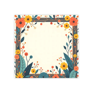 Floral Design Sticky Note Pads - Vibrant Office Decor - Dipaliz - Notes