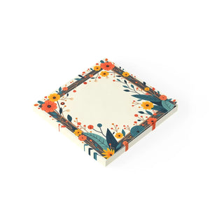 Floral Design Sticky Note Pads - Vibrant Office Decor - Dipaliz - Notes