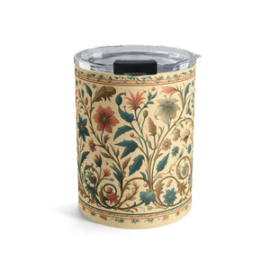 Floral Design Tumbler 10oz Insulated Drinkware - Dipaliz - Tumblers