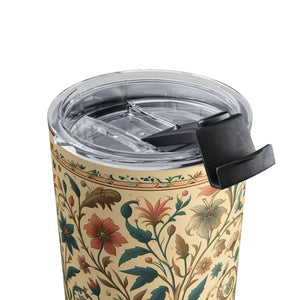 Floral Design Tumbler 10oz Insulated Drinkware - Dipaliz - Tumblers