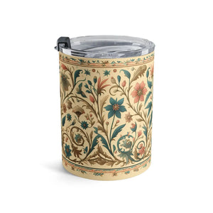 Floral Design Tumbler 10oz Insulated Drinkware - Dipaliz - Tumblers