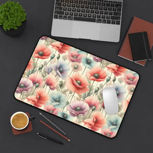 Floral Desk Mat - Vibrant Serene Workspace Decor - Dipaliz - 12’’ × 18’’ - Workstation & Cubicle Accessories