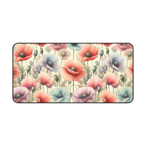 Floral Desk Mat - Vibrant Serene Workspace Decor - Dipaliz - 16’’ × 32’’ - Workstation & Cubicle Accessories