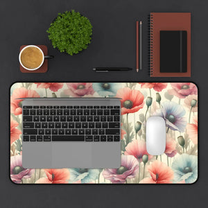 Vibrant Floral Desk Mat - Serene Workspace Decor - Dipaliz - Workstation & Cubicle Accessories