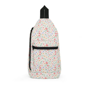 Floral Ditsy Sling Bag - Pastel Garden Crossbody for Casual Everyday Wear - Cross Body Bags