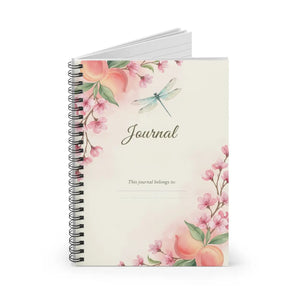 Stunning Floral Dragonfly Journal - 6x8 Spiral - Dipaliz - Journals