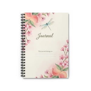 Stunning Floral Dragonfly Journal - 6x8 Spiral - Dipaliz - Journals