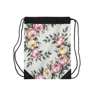 Floral Drawstring Bag - Vibrant Beach Style - Dipaliz - one Size - Backpacks