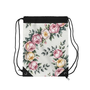 Floral Drawstring Bag - Vibrant Beach Style - Dipaliz - one Size - Backpacks