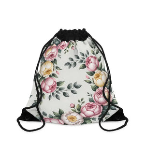 Floral Drawstring Bag - Vibrant Beach Style - Dipaliz - one Size - Backpacks