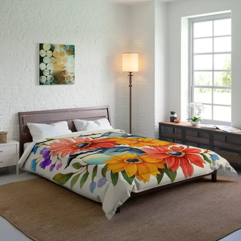 Floral Comforter Bliss Dive Into Ultimate Bedtime Warmth - 88’’ × Home Decor