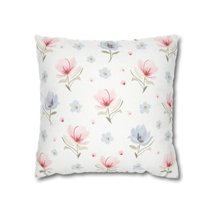 Floral Dream Square Pillowcase – Spun Polyester - Dipaliz - Pillowcases & Shams