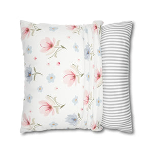 Floral Dream Square Pillowcase – Spun Polyester - Dipaliz - Pillowcases & Shams