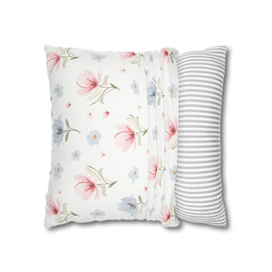 Floral Dream Square Pillowcase – Spun Polyester - Dipaliz - Pillowcases & Shams
