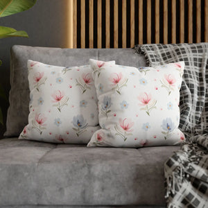 Floral Dream Square Pillowcase – Spun Polyester - Dipaliz - Pillowcases & Shams