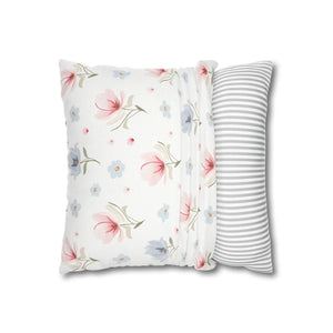 Floral Dream Square Pillowcase – Spun Polyester - Dipaliz - Pillowcases & Shams