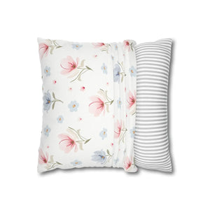 Floral Dream Square Pillowcase – Spun Polyester - Dipaliz - Pillowcases & Shams